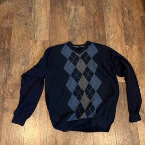 Mens Van Heusen Argyle Sweater